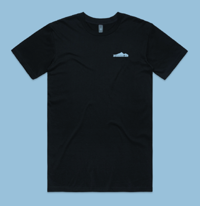 Barrier Air Tee Black - front logo only (plain back)